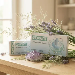 oligoelemento manganese rame oligotracce su tavolo