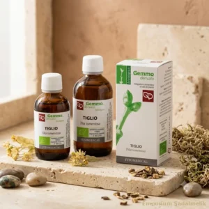 macerato glicerico tiglio fitomedical su tavolo