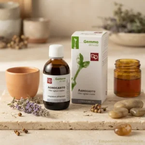 macerato glicerico agnocasto fitomedical su tavolo