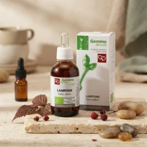 macerato glicerico di lampone fitomedical su tavolo