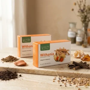 whithania capsule ligne de plantes su tavolo