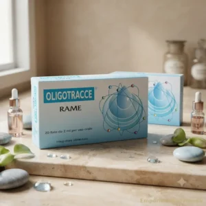 oligoelemento rame oligotracce su tavolo