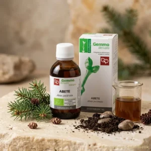 Abete Macerato glicerico fitomedical su tavolo