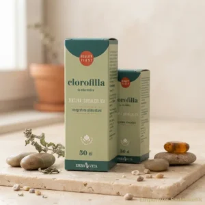 Clorofilla Erba Vita in Tintur madre su tavolo