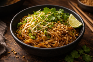 Pad Thai vegetale con germogli di fagioli mung