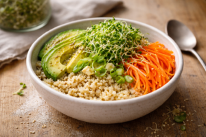 Bowl con germogli freschi