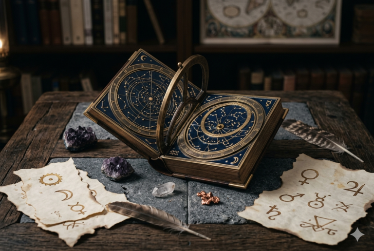 Mappa astrologica Sincronosofia® — letture del tema natale, pregresso, quadrature e armoniche secondo il metodo Sincronosofia all'Emporium Sadalmelik